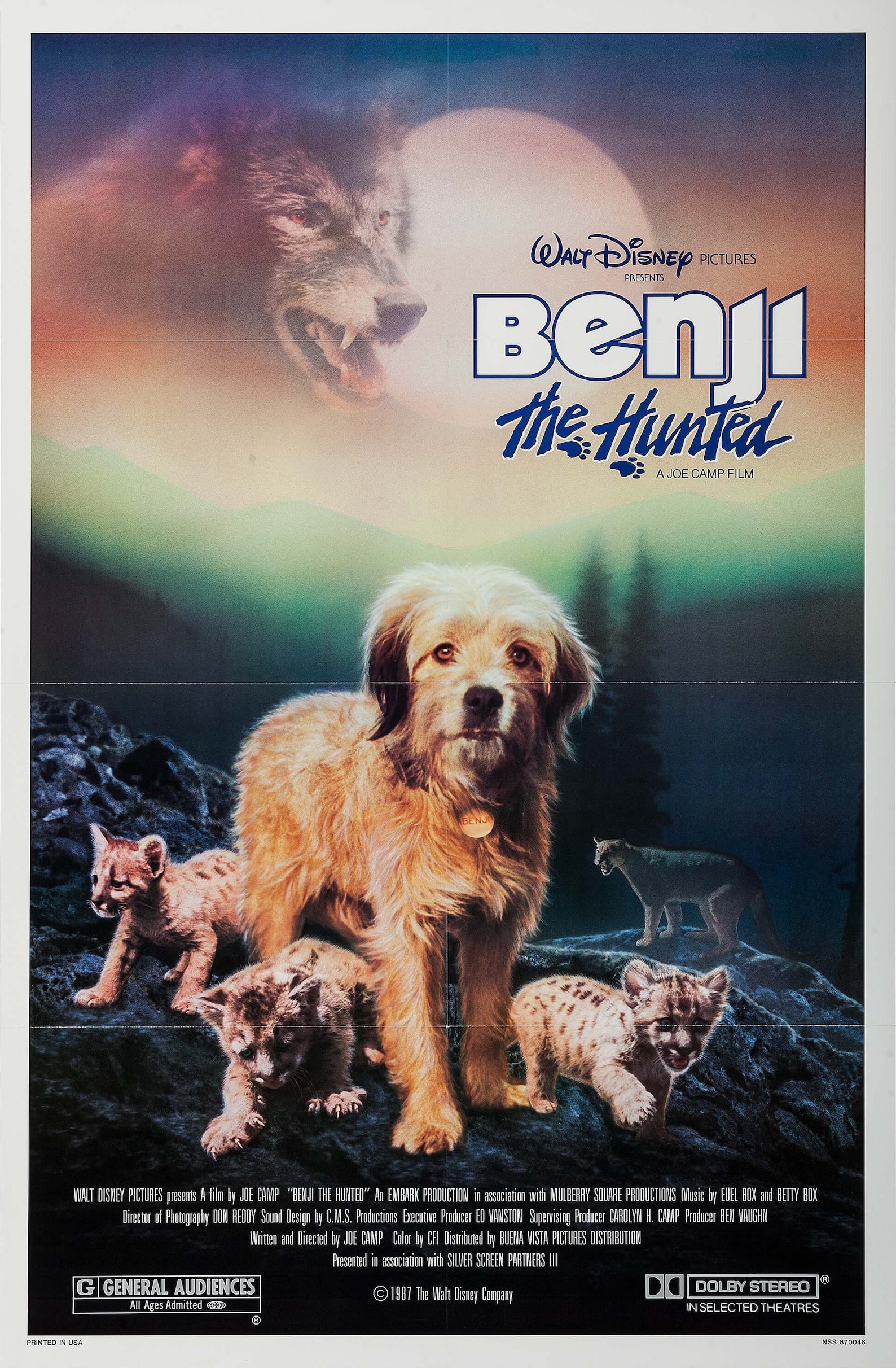 Benji the Hunted 1987 Movie Poster STICKER DieCut Vinyl Etsy