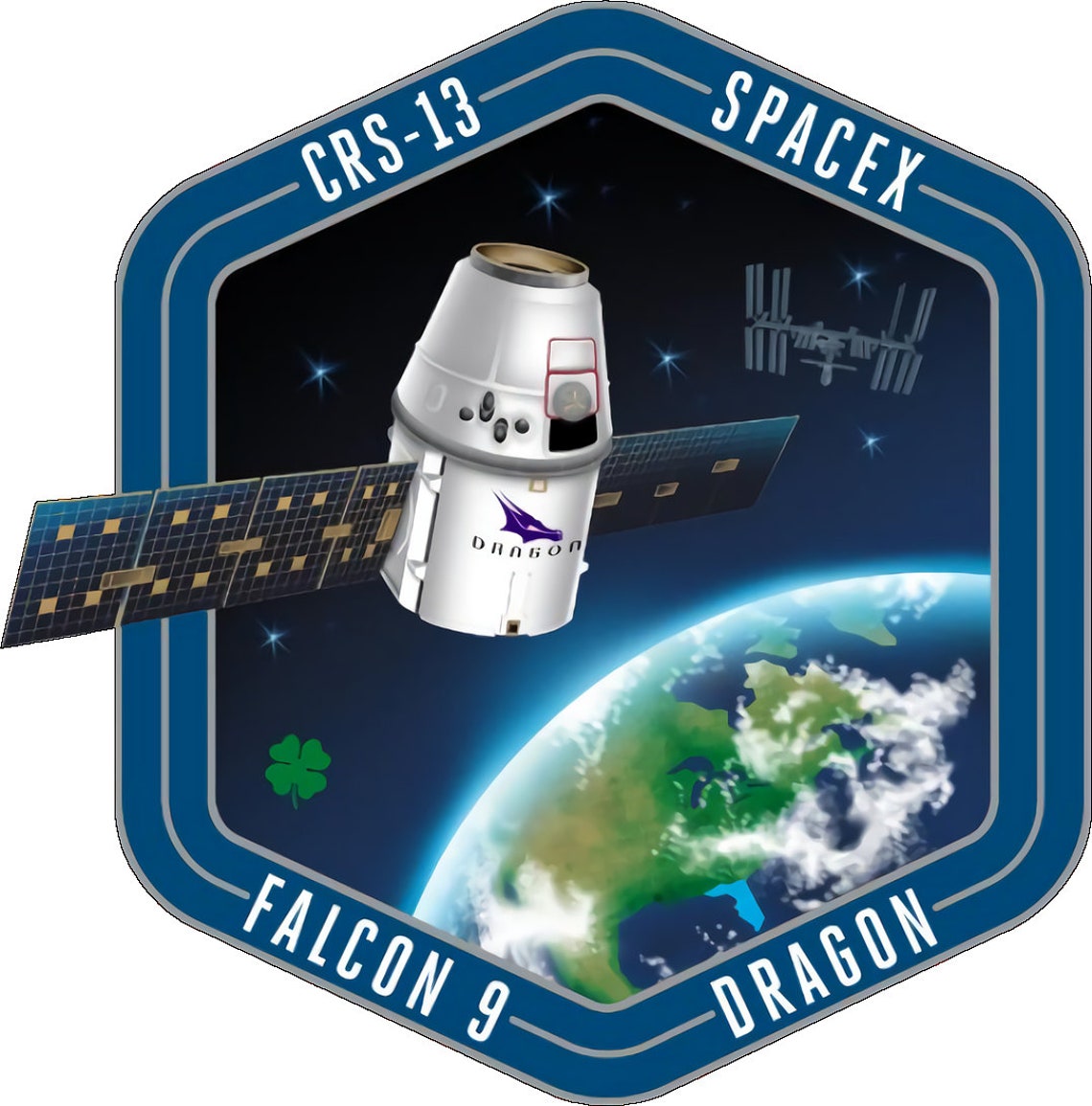 SpaceX CRS13 STICKER DieCut Vinyl Decal Etsy