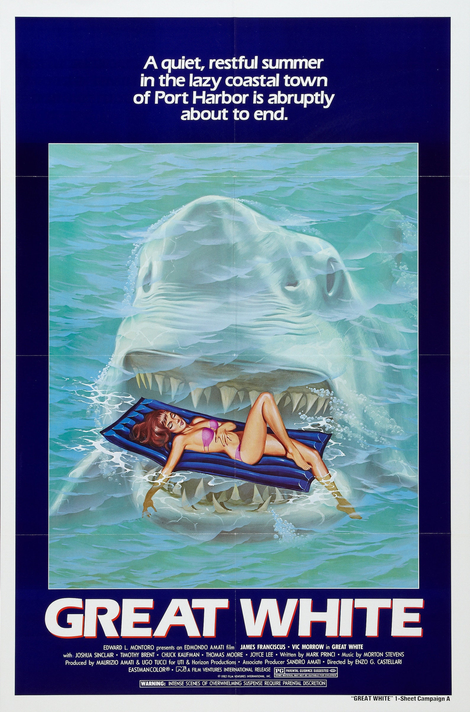 Great White 1982 Movie Poster STICKER DieCut Vinyl Decal Etsy