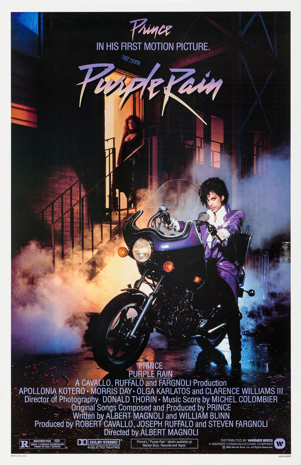 Purple Rain 1984 Movie Poster STICKER DieCut Vinyl Decal Etsy
