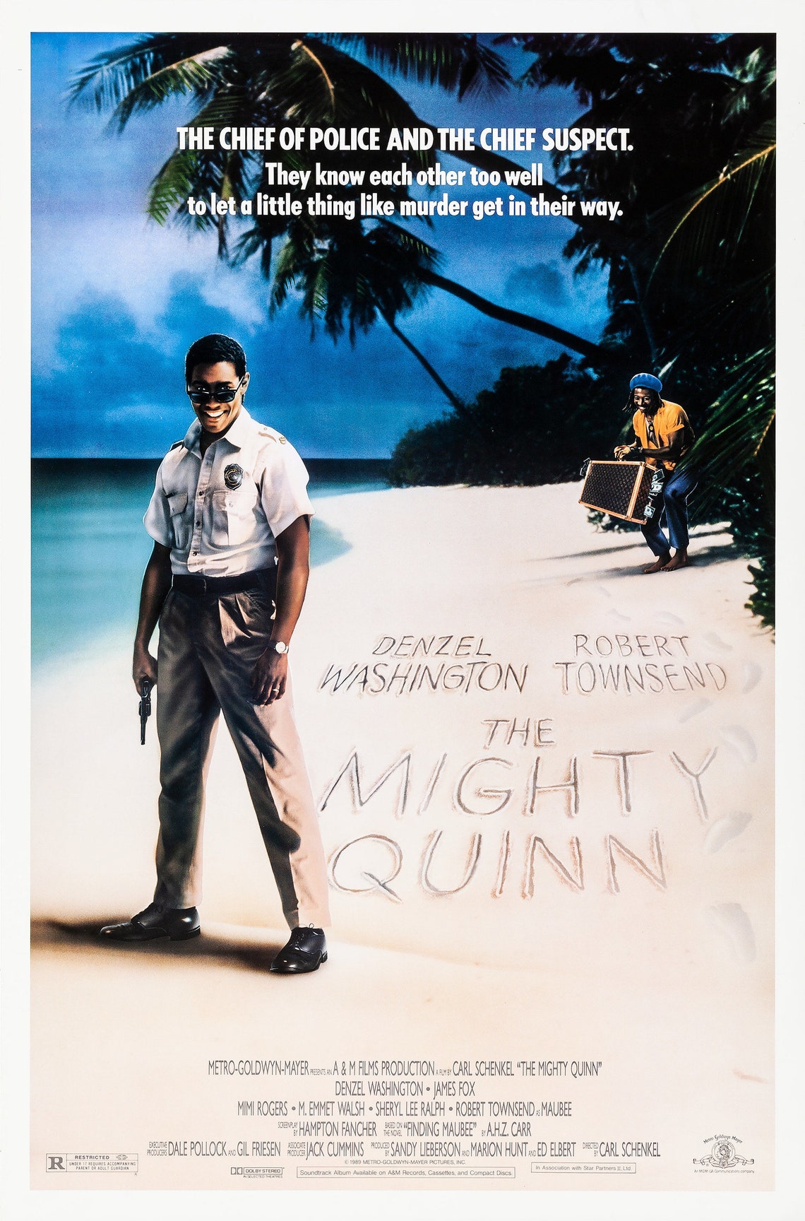 The Mighty Quinn 1989 Movie Poster STICKER DieCut Vinyl Etsy