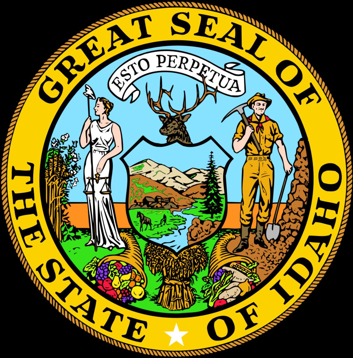 State Seal of IDAHO Sticker Die-Cut Vinyl Decal USA | Etsy