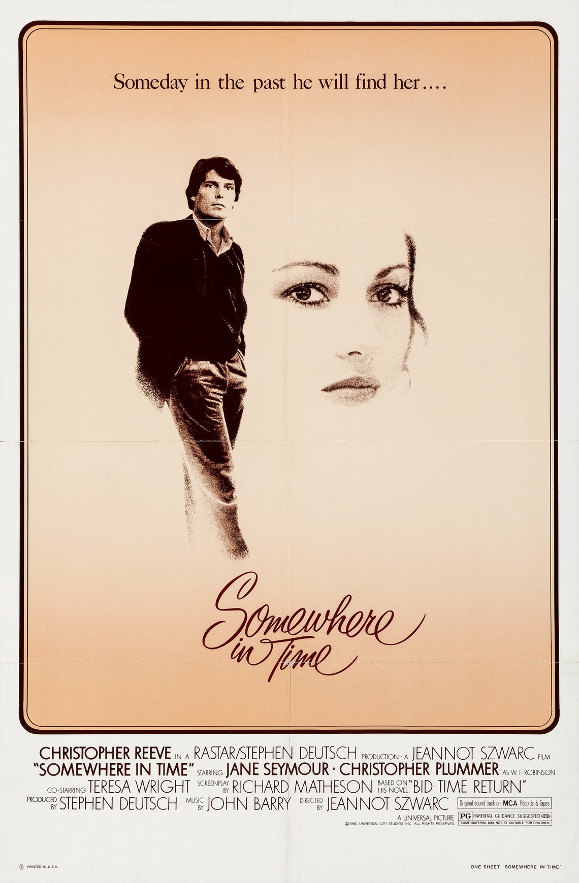 Somewhere in Time 1980 Movie Poster STICKER DieCut Vinyl Etsy