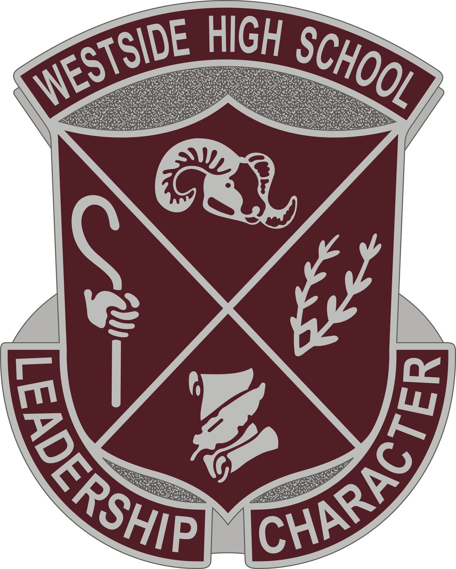 Westside High School Anderson SC JROTC Emblem STICKER Etsy
