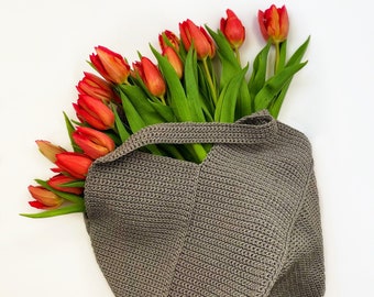 Bolso de crochet, Bolsos de verano, Bolso de hombro de crochet, Bolso de crochet para el mercado, Bolso de viaje, Bolso de mano hecho a mano, Regalo para ella, Bolso de mano