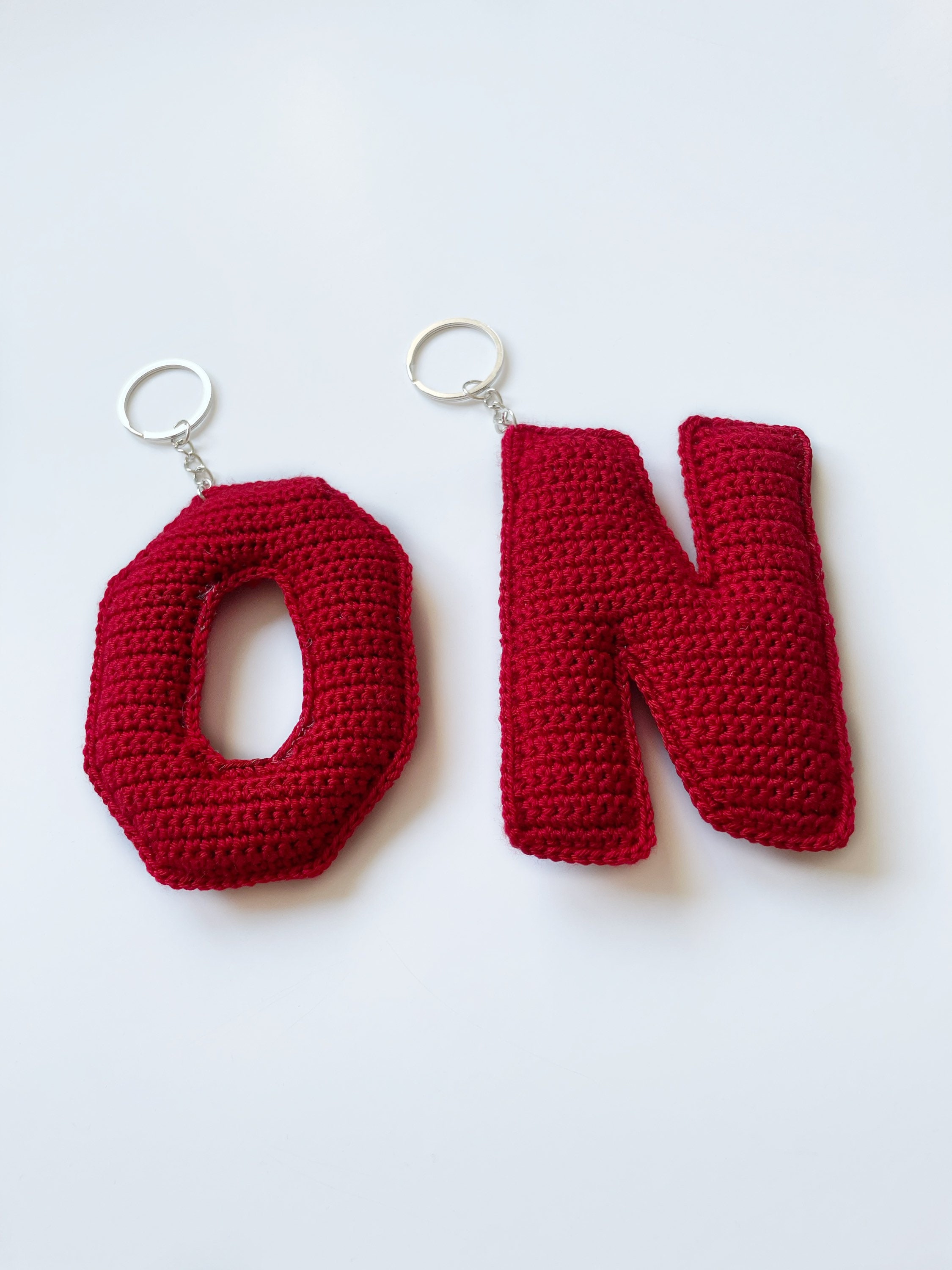 Alphabet Key Chain, Letter Name Charm, Car Accessories, Soft Alphabet ...