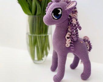 Muñeco amigurumi de unicornio de crochet, Peluche de unicornio, Unicornio de punto, Juguetes amigurumi, Muñecos de crochet, Unicornio de crochet, Unicornio arcoíris