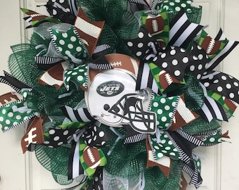 New York Jets football wreath