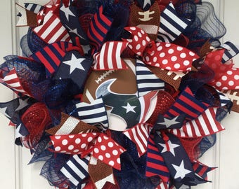 Houston football wreath
