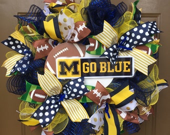 University of Michigan football wreath