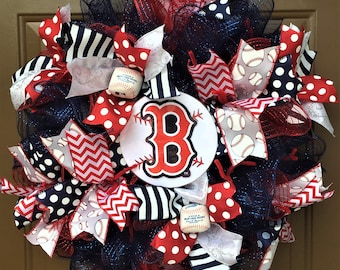 Boston baseball Wreath