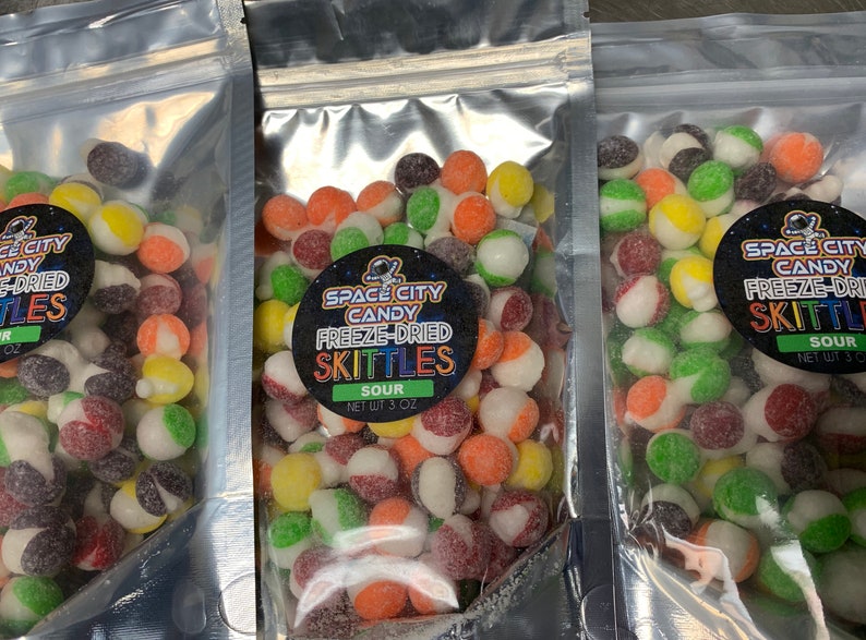 Freeze Dried Sour Skittles Etsy