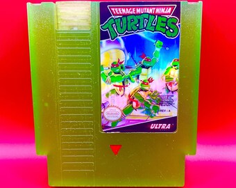 Glowing TMNT NES Cartridge: Retro Gamer Decor