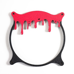 3D Printed Blood Drip PC Fan Grill – Horror Gaming PC Mod, Creepy Cover, Scary Gamer Decor, Custom Fan Guard for Halloween Builds - 120mm