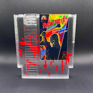 Friday the 13th NES-Inspired Resin Cartridge: Retro Horror Decor