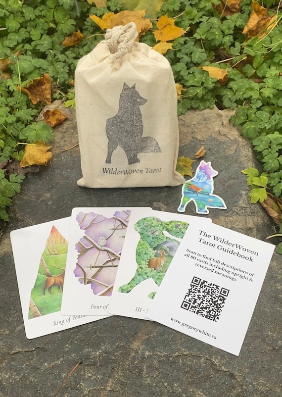 英語版 The WilderWoven Tarot タロットカード The Wilderwoven Tarot & PDF Guidebook - Etsy