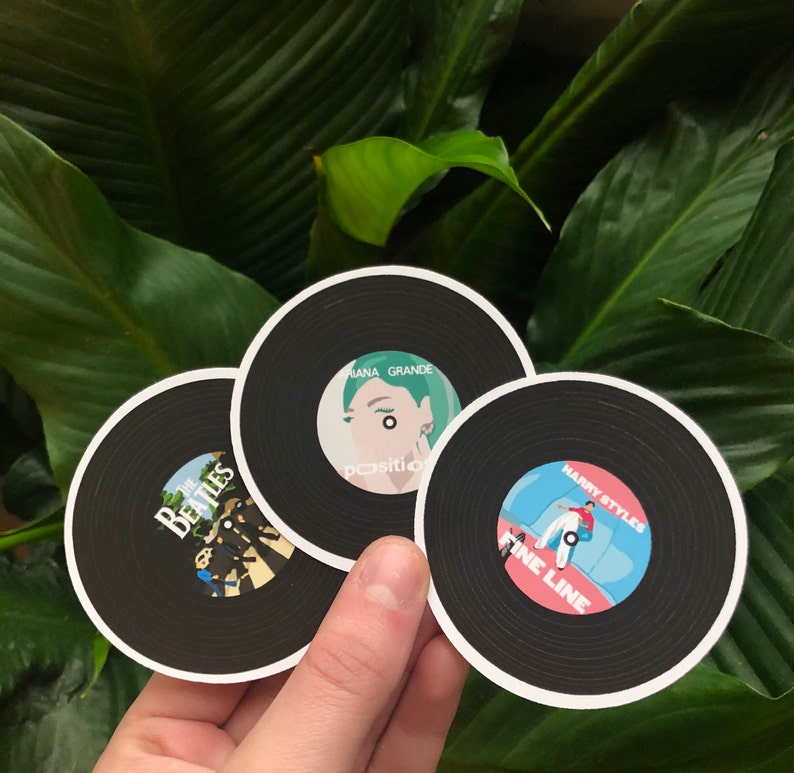 Custom Album Sticker Vinyl Record Sticker Custom Artist Etsy