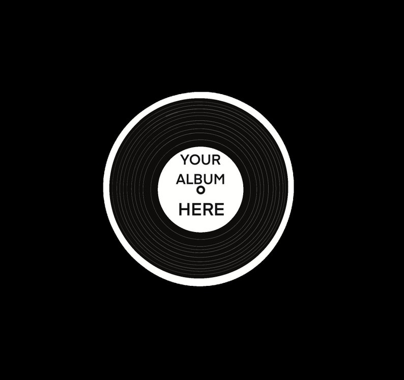 Custom Album Sticker Vinyl Record Sticker Custom Artist Etsy