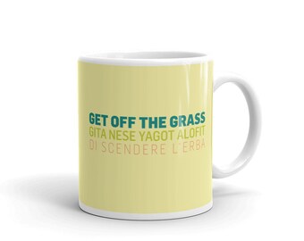 Princess Diaries Fan Art Mug Get off the Grass, Coffee Mug, Funny Gift, Best Friend Gifts, Trendy Mug, Meme Gift, Disney Gift Fast Shipping