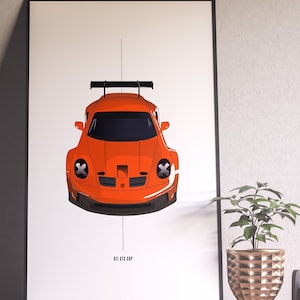 Porsche 992 GT3 Cup Basic Series Wall art, Poster print