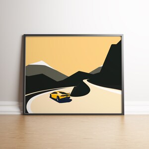 Enmarcado - Retro Huracan Home and Office Wall Decor Art