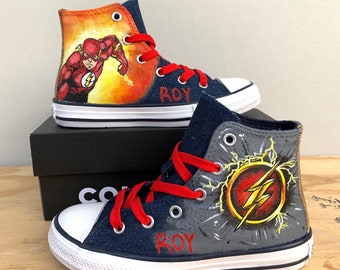 Flash Superhero Hand Painted and Adults - Etsy
