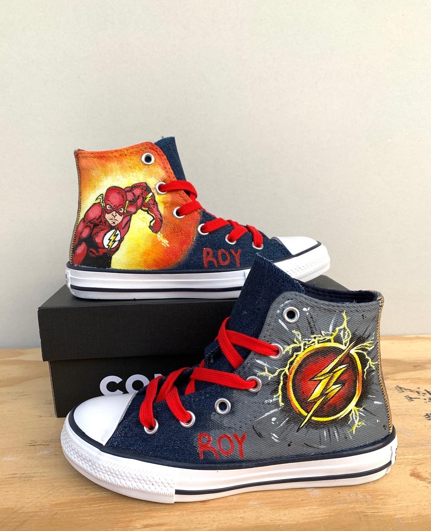 Flash Superhero Hand Painted and Adults - Etsy