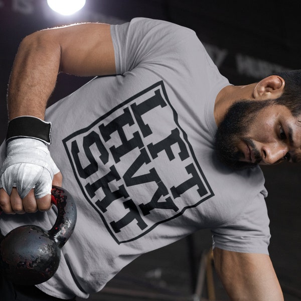 Be Happy Lift Heavy T-Shirt - Lustiges Gym Shirt Für Kraftsport