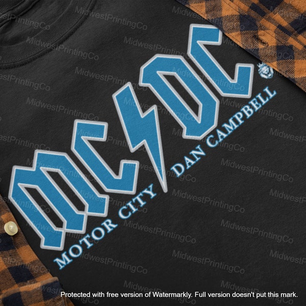 Detroit Lions MCDC T-Shirt, Motor City Shirt, Dan Campbell Tee Shirt, Motor City Dan Campbell Tee, 2023 NFC North Chanpions