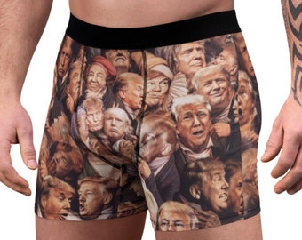 Donald Trump Men's Boxer Briefs, Trump 2024 Men's Underwear