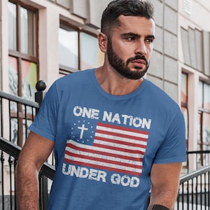 One Nation Under God Shirt - In God We Trust T-Shirt - Religious Shirt - Christian T-Shirt - Catholic Shirt - Jesus Shirt - Scripture Shirt