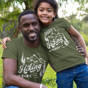 Hiking Buddies Matching Set, Present for Daddy Shirt, Dad Birthday Gift, Shirt For Dad, Gift For Dad, Father&#39;s Day Shirt, Daddy and Me Tee
