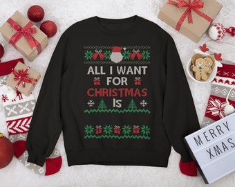 Personalisierter Weihnachtspullover | Personalisierter Weihnachtspullover | Einzigartiger Weihnachtspullover | Personalisiertes Ugly Xmas Shirt | Hässliches Urlaubsshirt