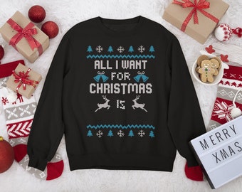 Ugly Weihnachtspullover | Personalisierter Weihnachtspullover | Einzigartiger Weihnachtspullover | Personalisiertes Ugly Xmas Shirt | Hässliches Urlaubsshirt