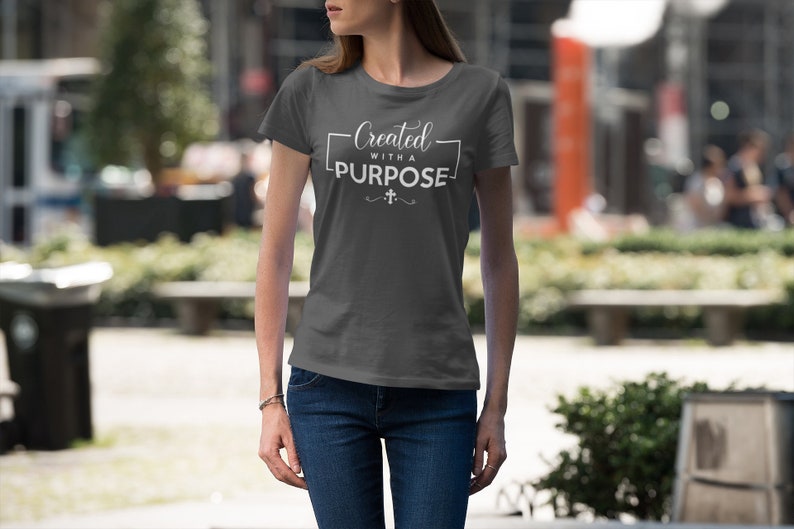 Created With a Purpose Shirt Live Boldly Tshirt Religious Etsy