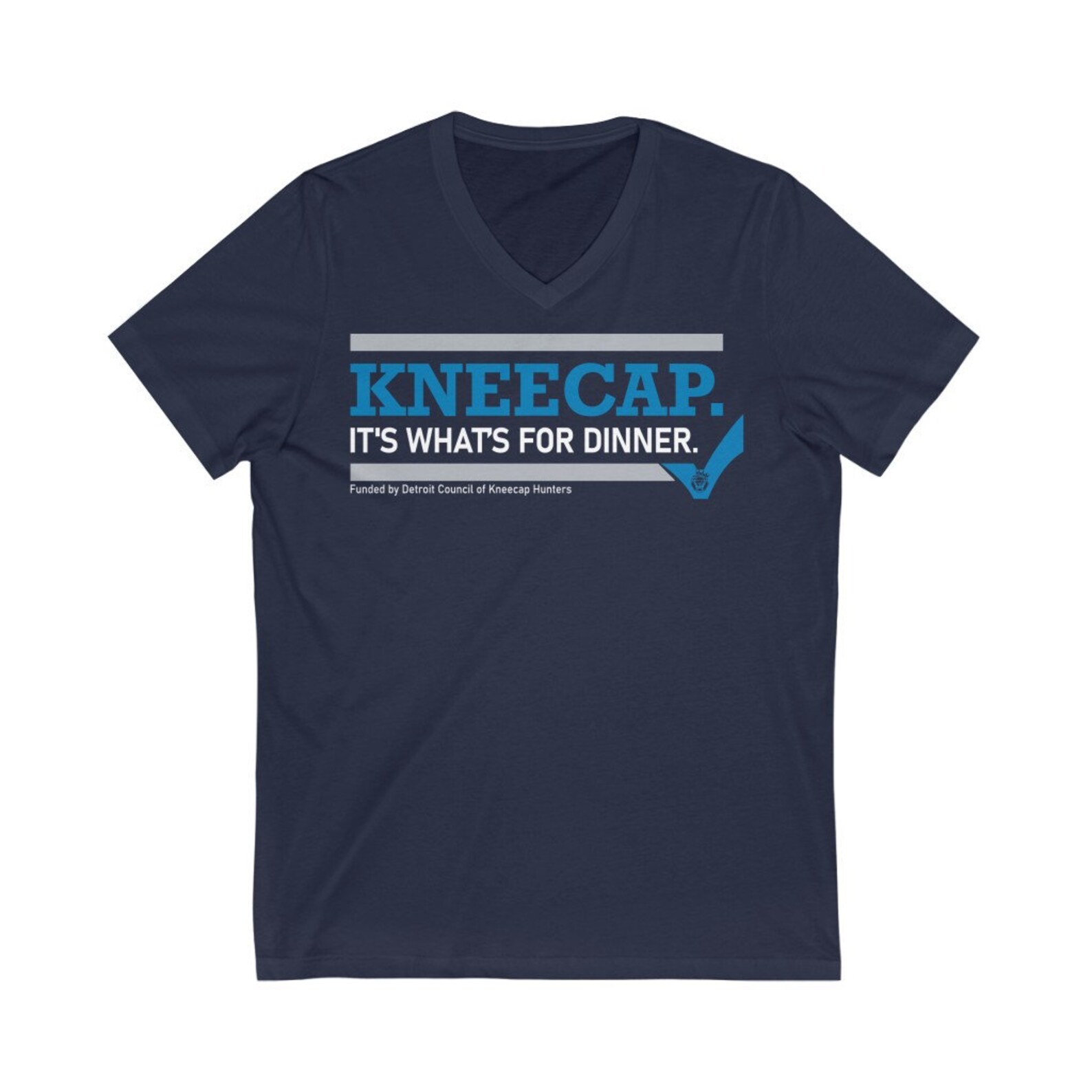 Detroit Lions Kneecaps Vneck, Dan Campbell Kneecap Vneck Tshirt, Dan