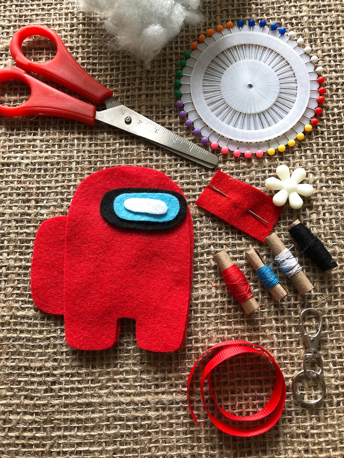 Craft Kit Among Us Diy Craft Kit Kids Craft Kit Felt Etsy