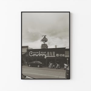 million dollar cowboy bar print: vintage wyoming keepsake, national park treasure, jackson