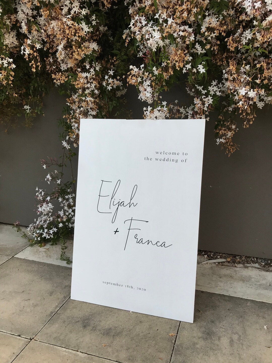 Custom Vinyl Wedding Sign Etsy Australia