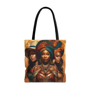 Black History Black Women Tote Bag |Melanic Magic, Afro Woman | African American Gift, black girl tote bag