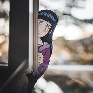 Shy Anime Girl | Anime Sticker | Anime Decal | Peeker