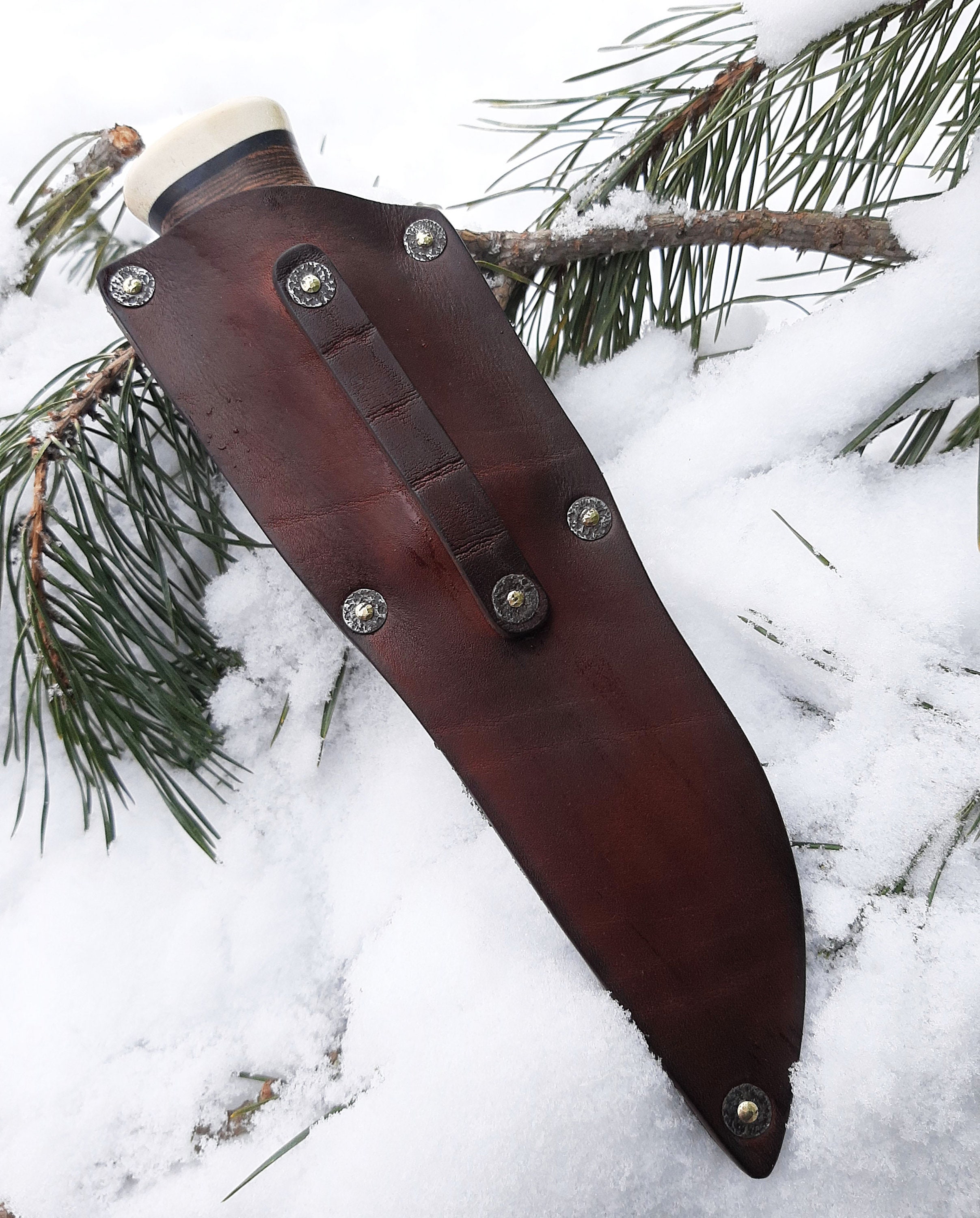 Bushcraft Knife Hand Outdoor Adventure Gift Fixed Blade Etsy