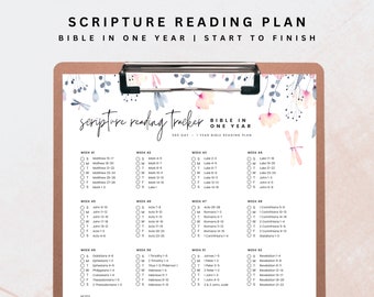 BIBLE in ONE YEAR From Start to Finish | Bible Reading Plan | Scripture ...