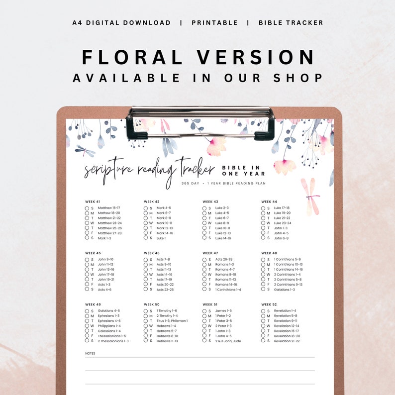 BIBLE in ONE YEAR From Start to Finish | Bible Reading Plan | Scripture ...