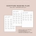 Chronological Bible Reading Plan Scripture Tracker 52 Week Plan 1 Year ...