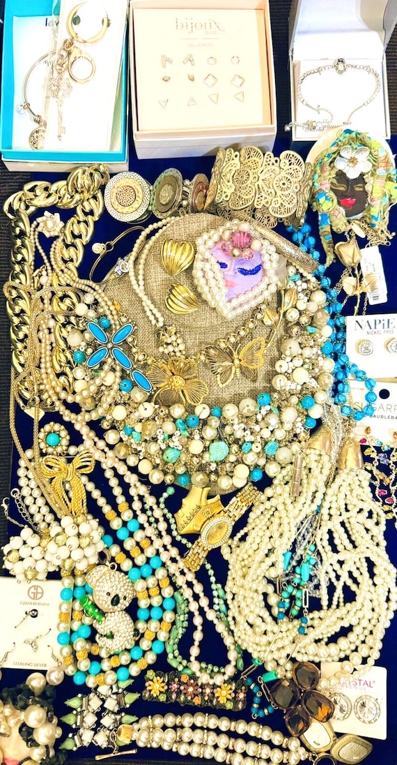Designer Faux Pearl Jewelry Lot Giovanni Monet Nap