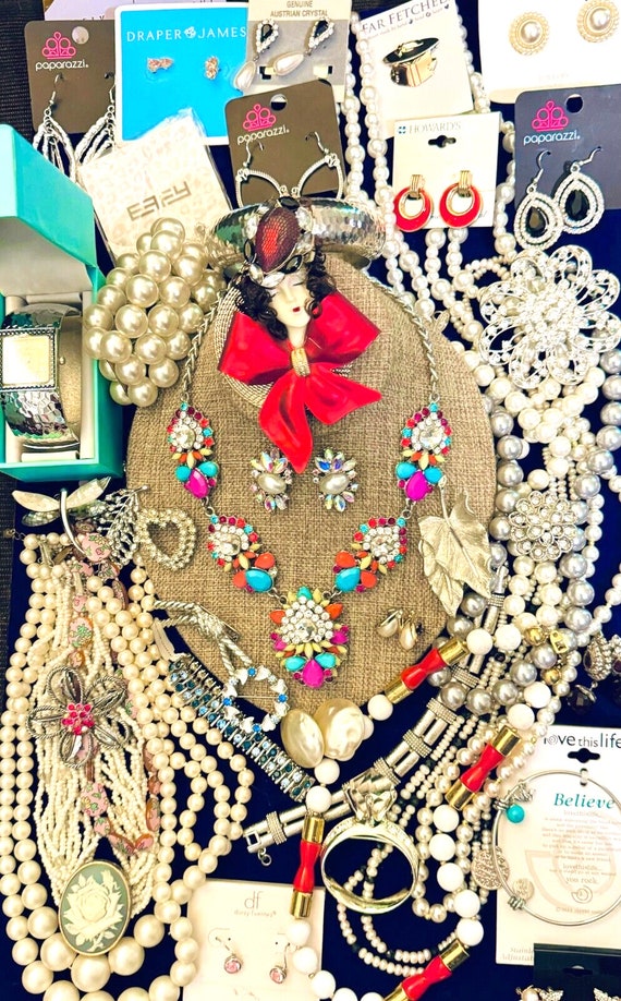 Designer Faux Pearl Jewelry Lot BSK Marvella Talbo