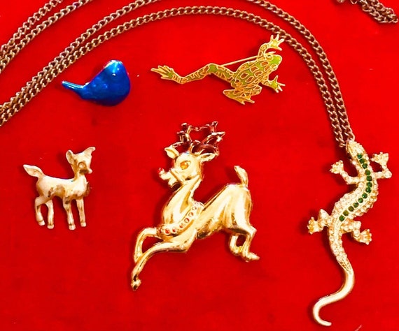Vintage Modern Animal Brooch Pin Jewelry Silverwo… - image 8