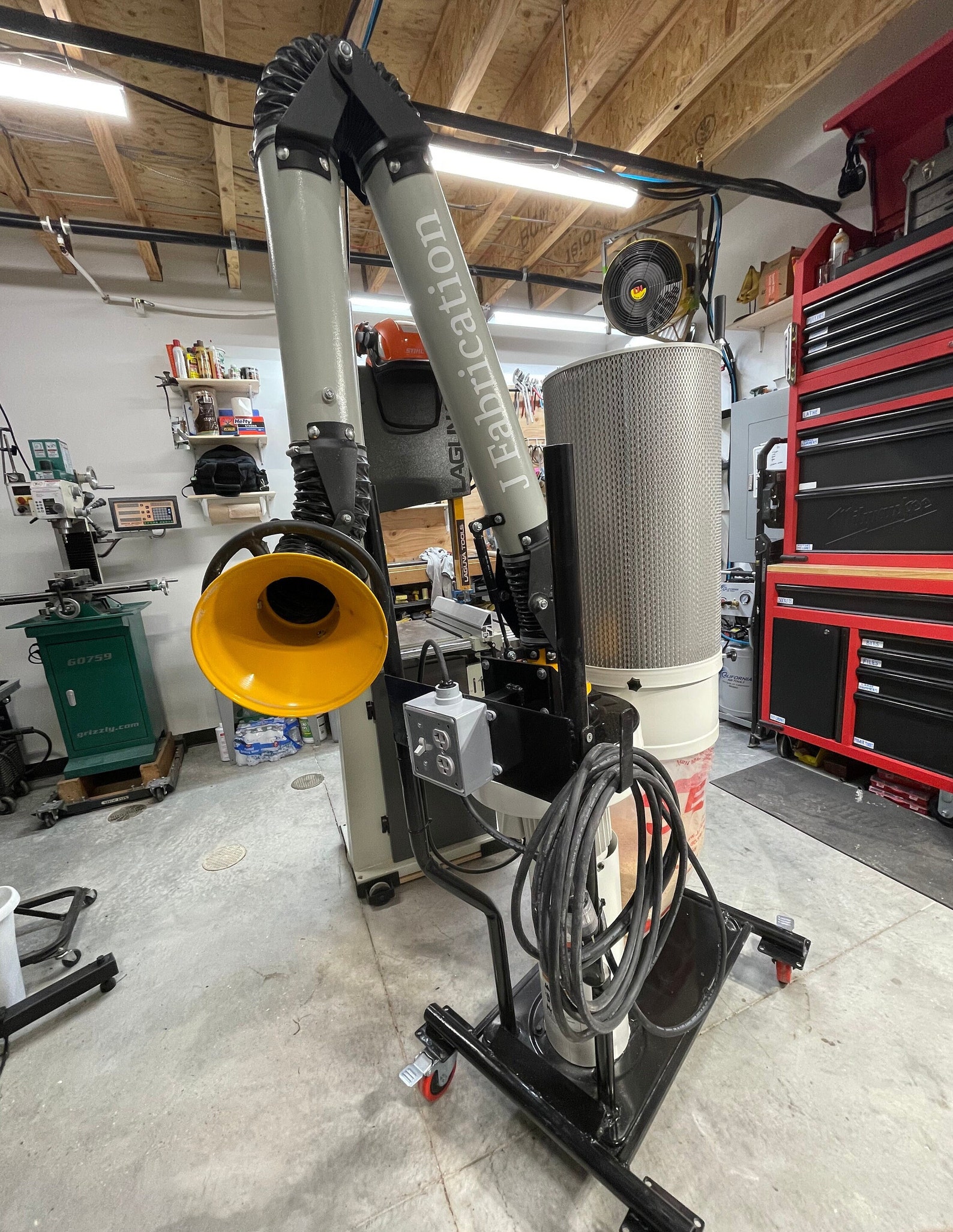 4'' Boom Arm Dust Collector 650 CFM Etsy