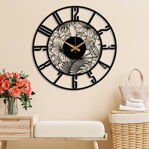 Metal Flower Clock 